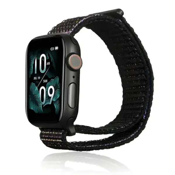Beline Nylon Collection černá / Řemínek pro Apple Watch / nylonový / 42/44/45/49 mm