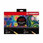 STABILO® ARTY - 68 ks sada - jemné linery a prémiové vláknové fixy (77/6-1-20)