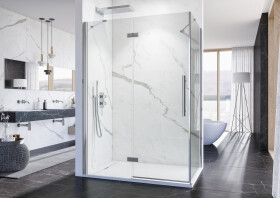 Aquatek Better R43 CHROM Sprchový kout čiré sklo 8mm, 140x80x195cm A152582