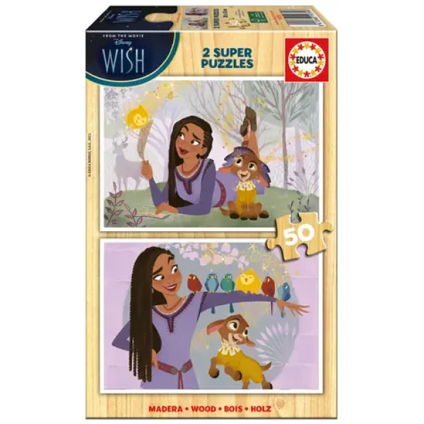 EDUCA Dřevěné puzzle Přání