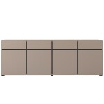 Komoda Cross 4D4S congo/černá