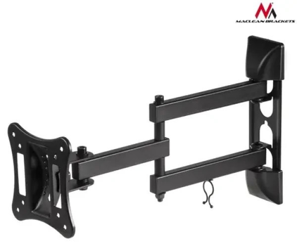 Maclean MC-719 černá / Nástěnný držák pro TV + monitor / 13-27" / VESA 100x100 / nosnost 15 kg (MC-719)