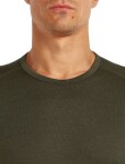 Pánské merino triko s dlouhým rukávem ICEBREAKER Mens 200 Oasis LS Crewe, Dark Loden velikost: M