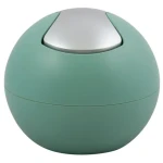 Spirella BOWL MATT mini výklopný odpadkový koš 1 L matný zelený / plast (7610583203724)