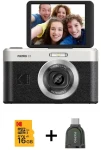 Kodak PixPro C1 černá, sada s kartou 16GB a čtečkou / Fotoaparát / 13 MPx / 4x zoom / 2,8" výklopný LCD (SB11425)