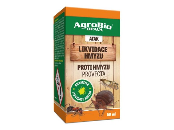 Přípravek proti hmyzu (štěnice, mol, mravenec) AGROBIO Atak Provecta 50ml