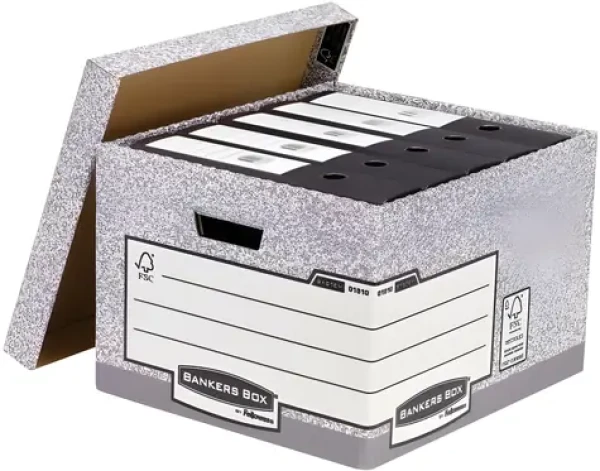 Fellowes Bankers Box System FastFold 01810-FFEU / Archivační krabice / FSC / Velká / Rychlé sestavení (01810-FFEU)