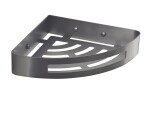 Gedy - SMART rohová police do sprchy, 210x45x210, gun metal 247981