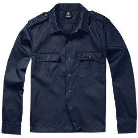 Brandit Košile US Shirt Longsleeve modrá tmavě (navy) XXL