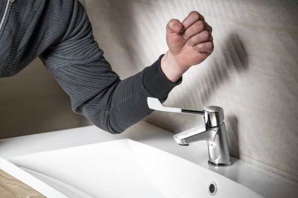 SAPHO - LEA stojánková umyvadlová baterie, lékařská páka, chrom LE002