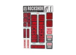 ROCKSHOX DECAL KIT 35MM OXY - Rock Shox Decal Kit Oxy Red pro Pike/Lyrik/Yari/Domain/Revelation (2018+)