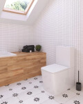 WC kombi komplet SAT Infinitio včetně prkénka softclose, vario odpad SATINF032SREXVPSN SATINF032SREXVPSN