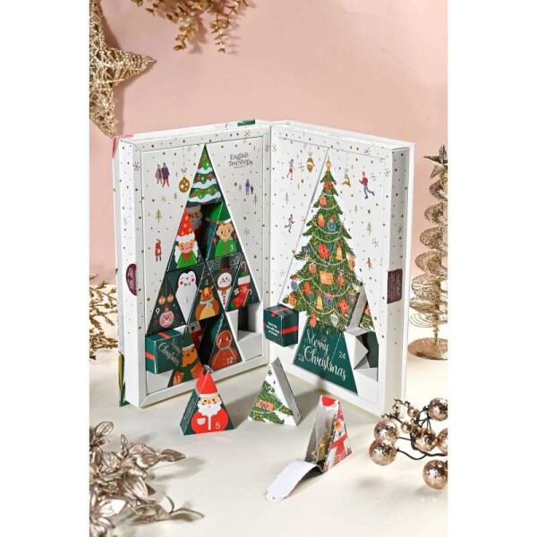 ETS Adventní kalendář bílá kniha Pyramidový čaj