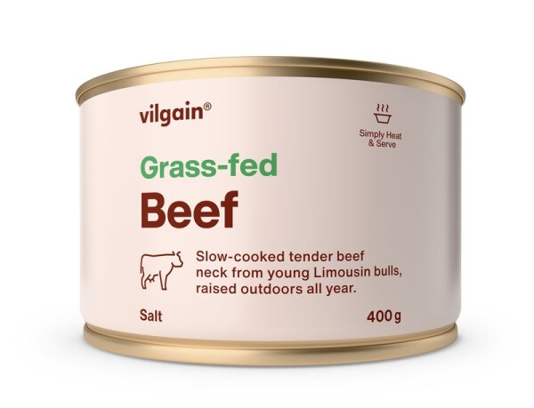 Vilgain Grass-Fed Beef – 3× 400 g