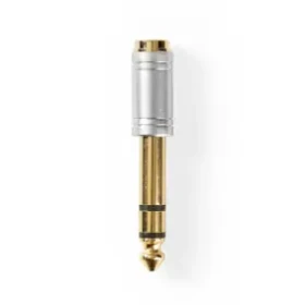 Nedis Stereo audio adaptér jack 6.35 mm (M) - jack 3.5 mm (F) stříbrná / pozlacený (CAGC23930ME)