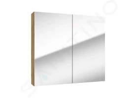 Kielle Vega - Zrcadlová skříňka, 80x73x15 cm, zlatý dub 50118801