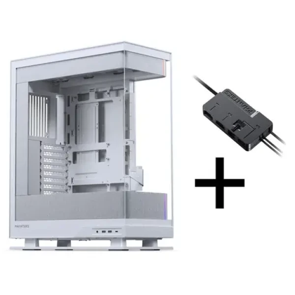 Phanteks Evolv X2 Matrix bílá / Skříň / E-ATX / Midi-Tower / Tempered Glass / Nxlinq V2 HUB (GABU-728)