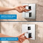 GROHE - Precision Cube Sprchový set s termostatem pod omítku, 31x31 cm, chrom 34879000