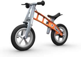 Odrážedlo FirstBike STREET orange - ZDARMA dopravné, košík a zvonek!