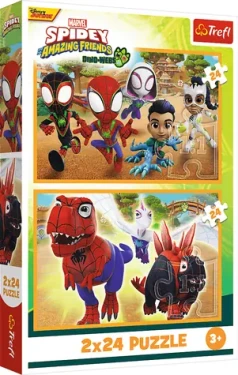 TREFL Puzzle Spidey a dinosauři