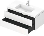 DURAVIT - L-Cube Skříňka s umyvadlem 50x100x48 cm, 2 zásuvky, bílá mat LC6928O1818