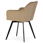 Jídelní židle, béžová, sametová látka, DCH-425 CAP4