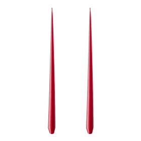 Ester & erik Svíčka Taper 32 cm – 36 Winter Berry Matt – set 2 ks, červená barva, vosk