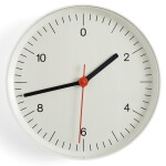 HAY Nástěnné hodiny White Ø 26,5 cm, bílá barva, plast