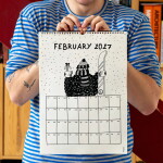 Helen b Nástěnný kalendář Yearly 2027, bílá barva, papír
