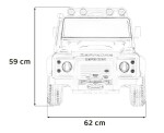 Mamido Dětské elektrické autíčko Land Rover Defender 110 SVX Concept bílé