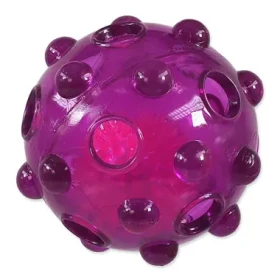 Dog Fantasy Hračka - Glow míček z TPR gumy fialová 8 cm (454-13317)