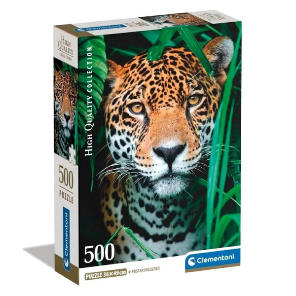 Puzzle Jaguár v džungli Compact 500 dílků - Clementoni