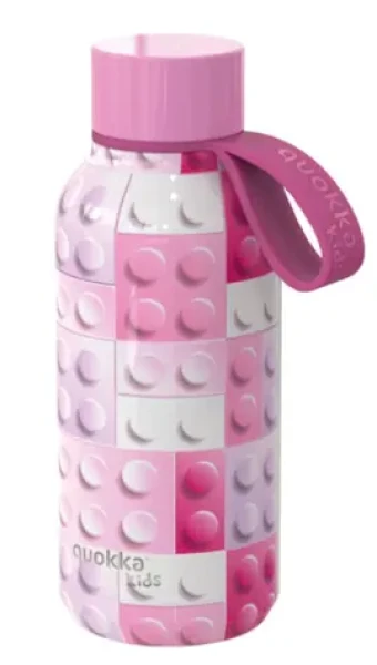 Quokka Dětská termoláhev Solid pink bricks 330 ml (Q40142)