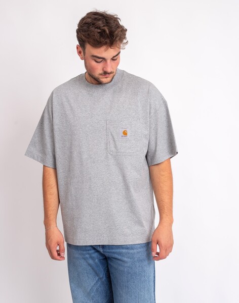 Tričko Carhartt WIP S/S Work Pocket T-Shirt Grey Heather