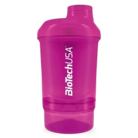 BioTech Šejkr 300 + 150 ml růžový (08085)