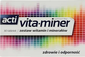 Aflofarm Vita-miner Zdraví a odolnost / Doplněk stravy / 30 dražé (7381)