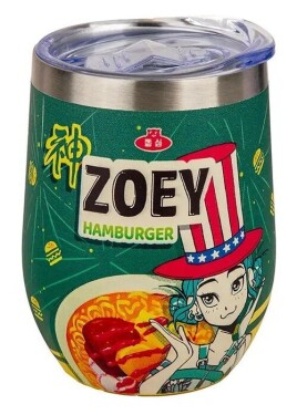 KPop Demon Hunters Cestovní hrnek/Zoey Hamburger 350 ml