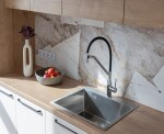 Laveo - Colina - stojánková dřezová baterie U, grafit BCO_978D