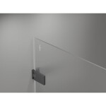 MEXEN/S - Lunar-F L skládací sprchové dveře levé 145, transparent, grafit metal 836SL-145-050-95-00-L