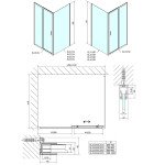 POLYSAN - EASY obdélníkový sprchový kout 1500x1000, čiré sklo L/P varianta EL1515EL3415