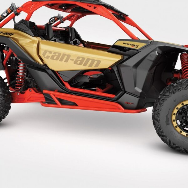 Boční nášlapy Rock na Can-Am Maverick X3 - červené barvy