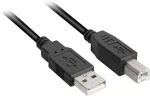 Sharkoon černá / Kabel / USB 2.0 A-B / 5 m (4044951015283)