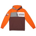 Mitchell & Ness Pánská mikina Cleveland Browns NFL Color Blocked Fleece Hoodie Velikost: S