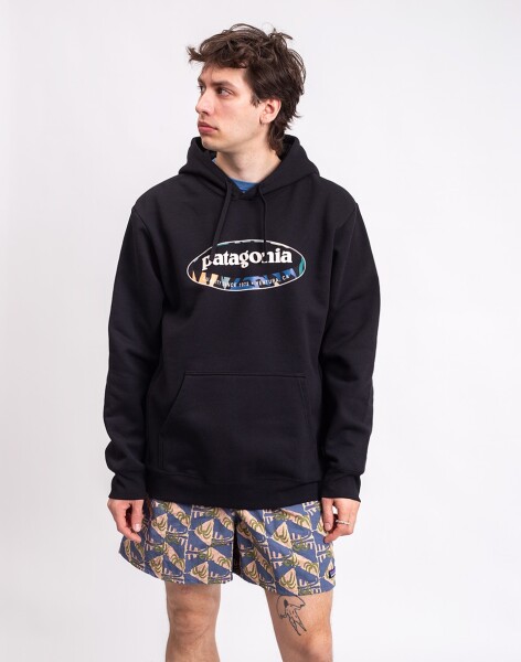 Patagonia M's '95 Oval Logo Uprisal Hoody Black: Kaleido L