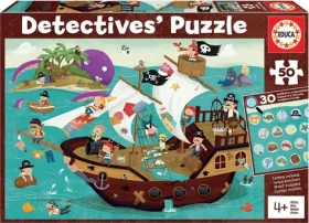 EDUCA Detektivní puzzle Pirátská loď