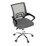Dětská židle, výškově nastavitelná, šedá síťovina, KA-L103 GREY