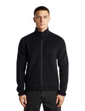 Pánská merino mikina ICEBREAKER Mens Merino 800 RF Class Pile LS Zip, Black velikost: S