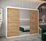 Šatní skříň Abi V2 Barva korpusu: Dub Sonoma, Rozměry: 200 cm, Dveře: Dub sonoma