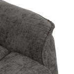 Polohovací křeslo, elektrické kabelové ovládání, šedá, látka, TV-H9727 GREY2