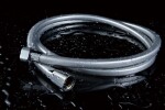 SAPHO - QUADROFLEX plastová sprchová hadice hranatá, 150cm, stříbrná/chrom 1208-13